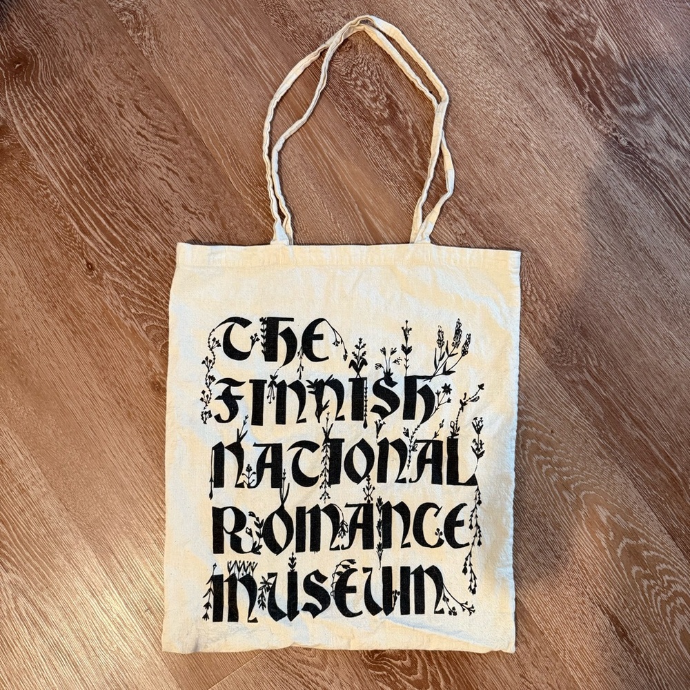 The Finnish National Romance Museum tote bag